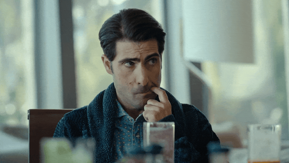 Video clip of Jason Schwartzman doing a kind of double-eye-roll of exasperation.